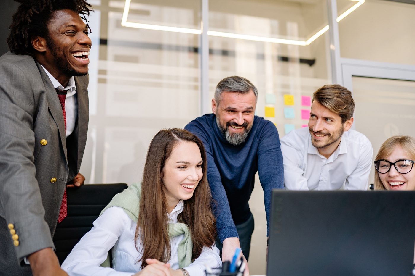 Équipe en collaboration, espace entreprises Lab Experia